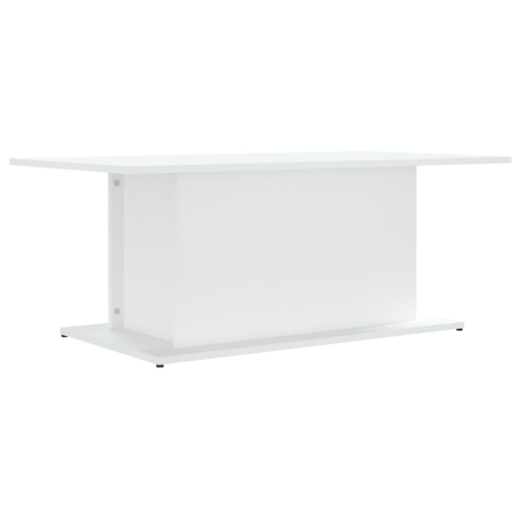 Stolić za kavu bijeli 102 x 55,5 x 40 cm konstruirano drvo
