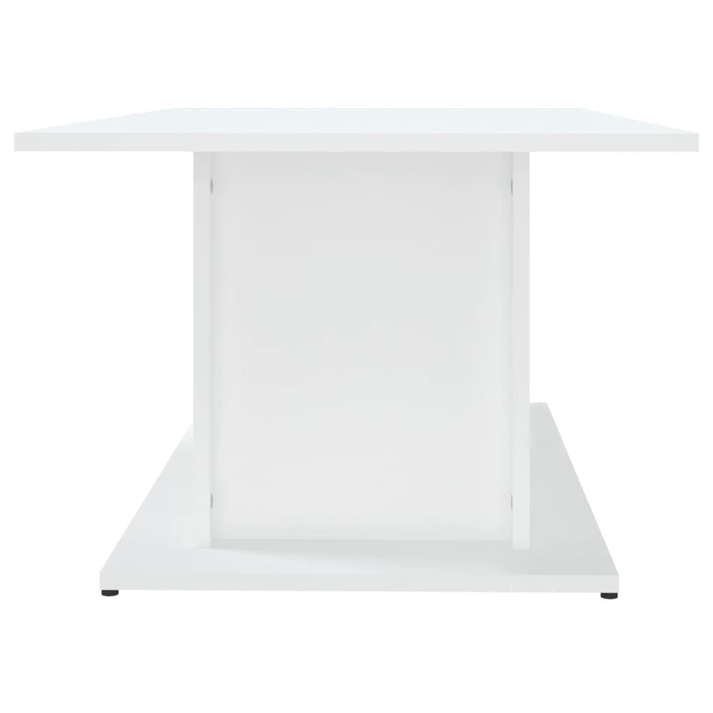 Stolić za kavu bijeli 102 x 55,5 x 40 cm konstruirano drvo