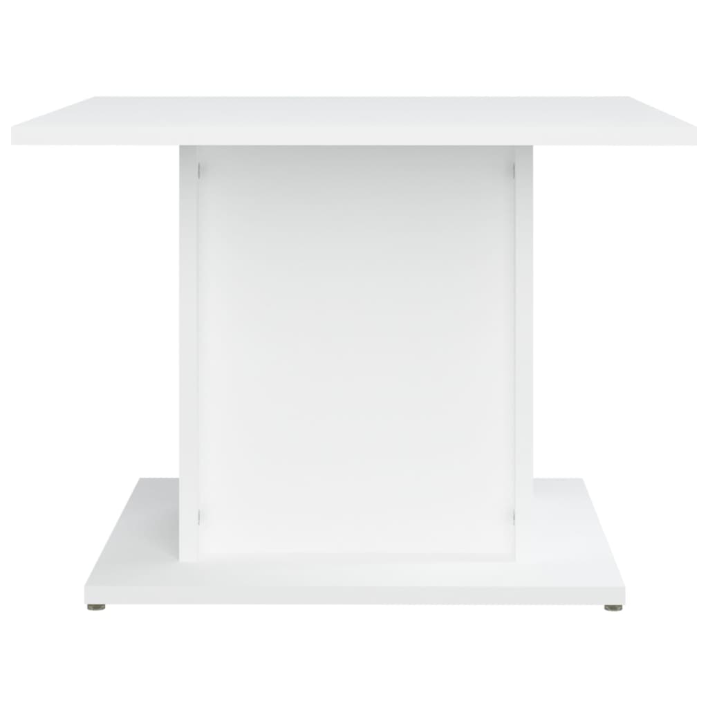 Stolić za kavu bijeli 55,5 x 55,5 x 40 cm konstruirano drvo
