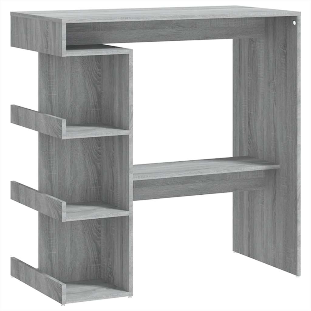 Barski stol sa stalkom siva boja hrasta sonome 100x50x101,5 cm