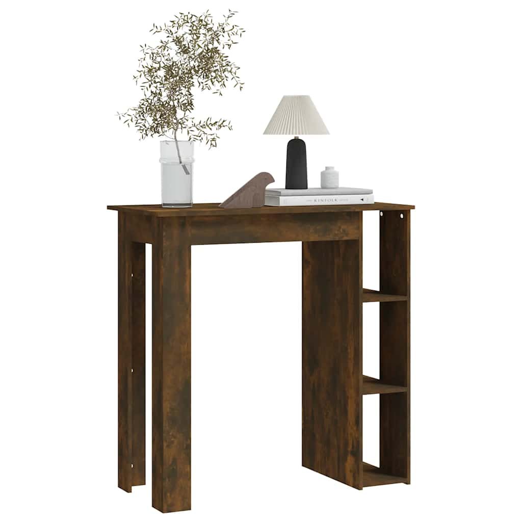Barski stol s policom boja hrasta 102 x 50 x 103,5 cm drveni