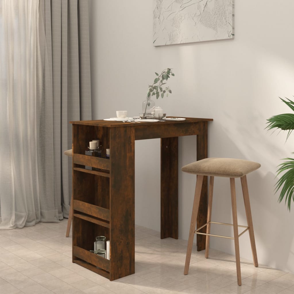 Barski stol sa stalkom boja hrasta 102 x 50 x 103,5 cm drvena