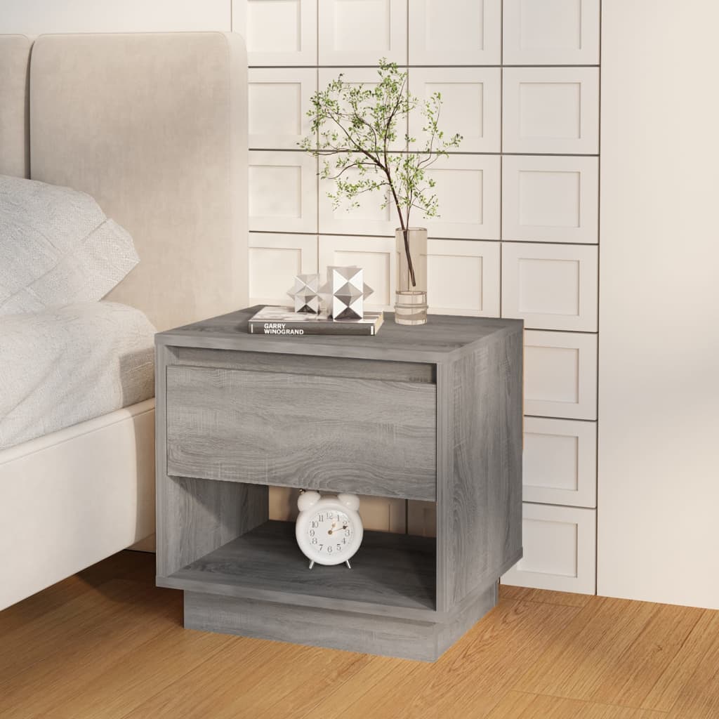 Noćni ormarići 2 kom boja hrasta 45x34x44 cm konstruirano drvo
