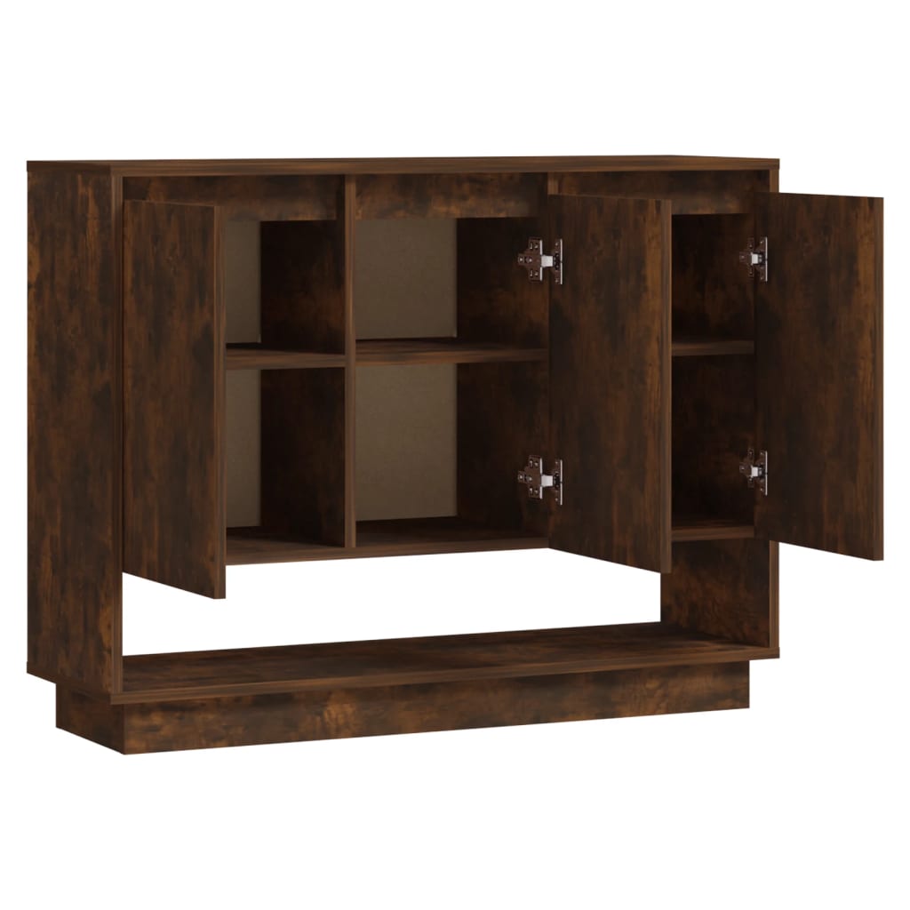 Komoda boja dimljenog hrasta 97 x 31 x 75 cm konstruirano drvo