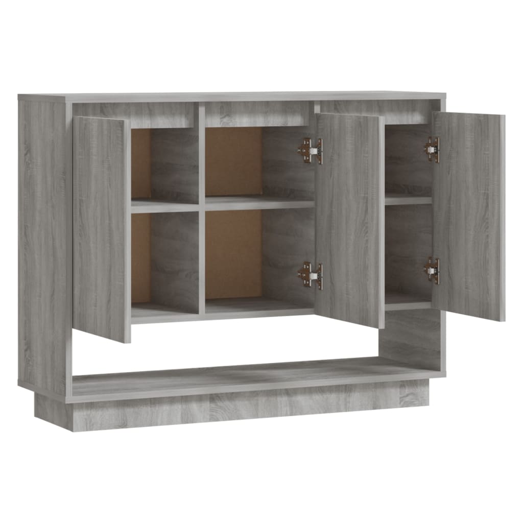 Komoda siva boja hrasta 97 x 31 x 75 cm od konstruiranog drva