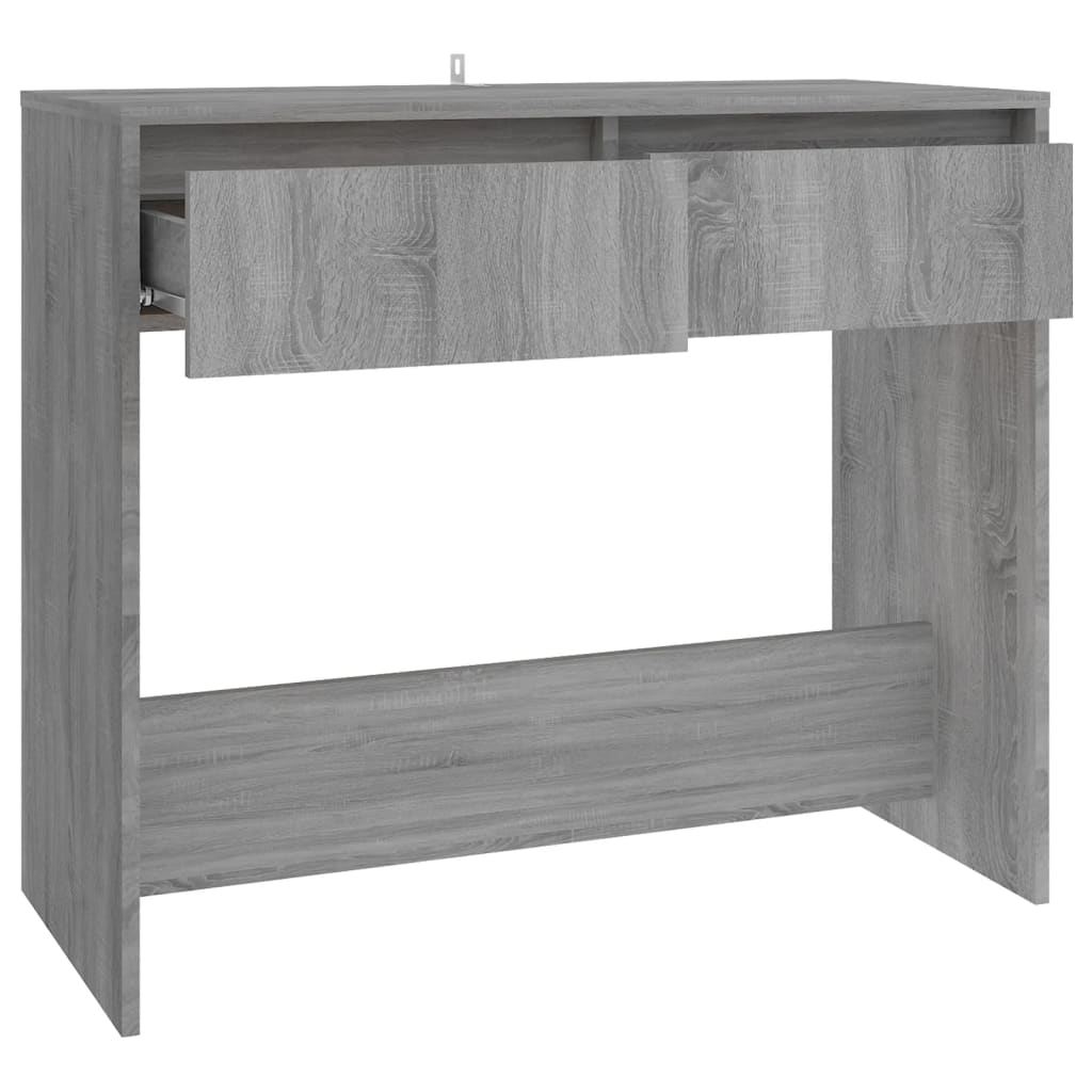 Konzolni stol siva boja hrasta 89x41x76,5 cm konstruirano drvo