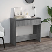Konzolni stol siva boja hrasta 89x41x76,5 cm konstruirano drvo