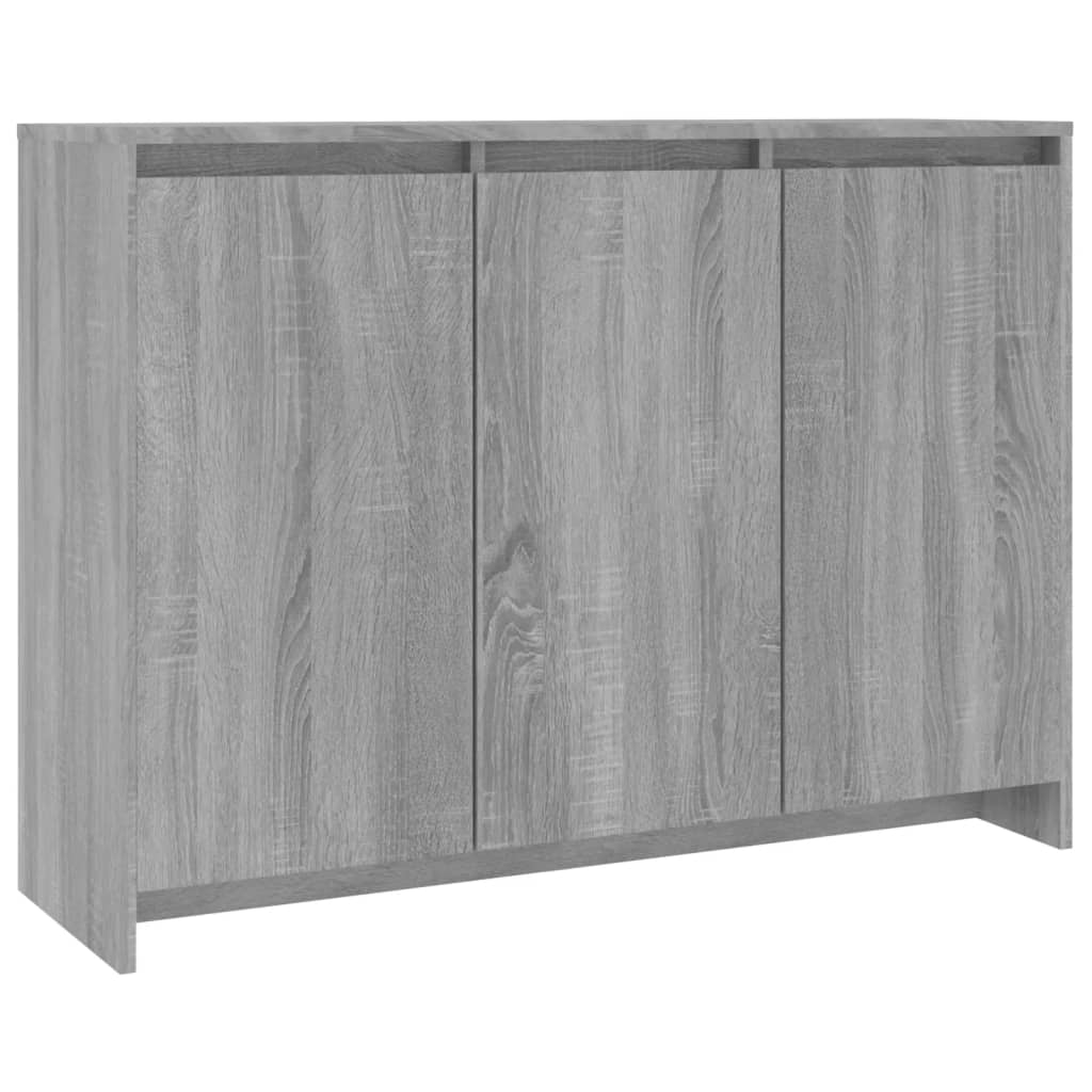 Komoda siva boja hrasta 102 x 33 x 75 cm od konstruiranog drva
