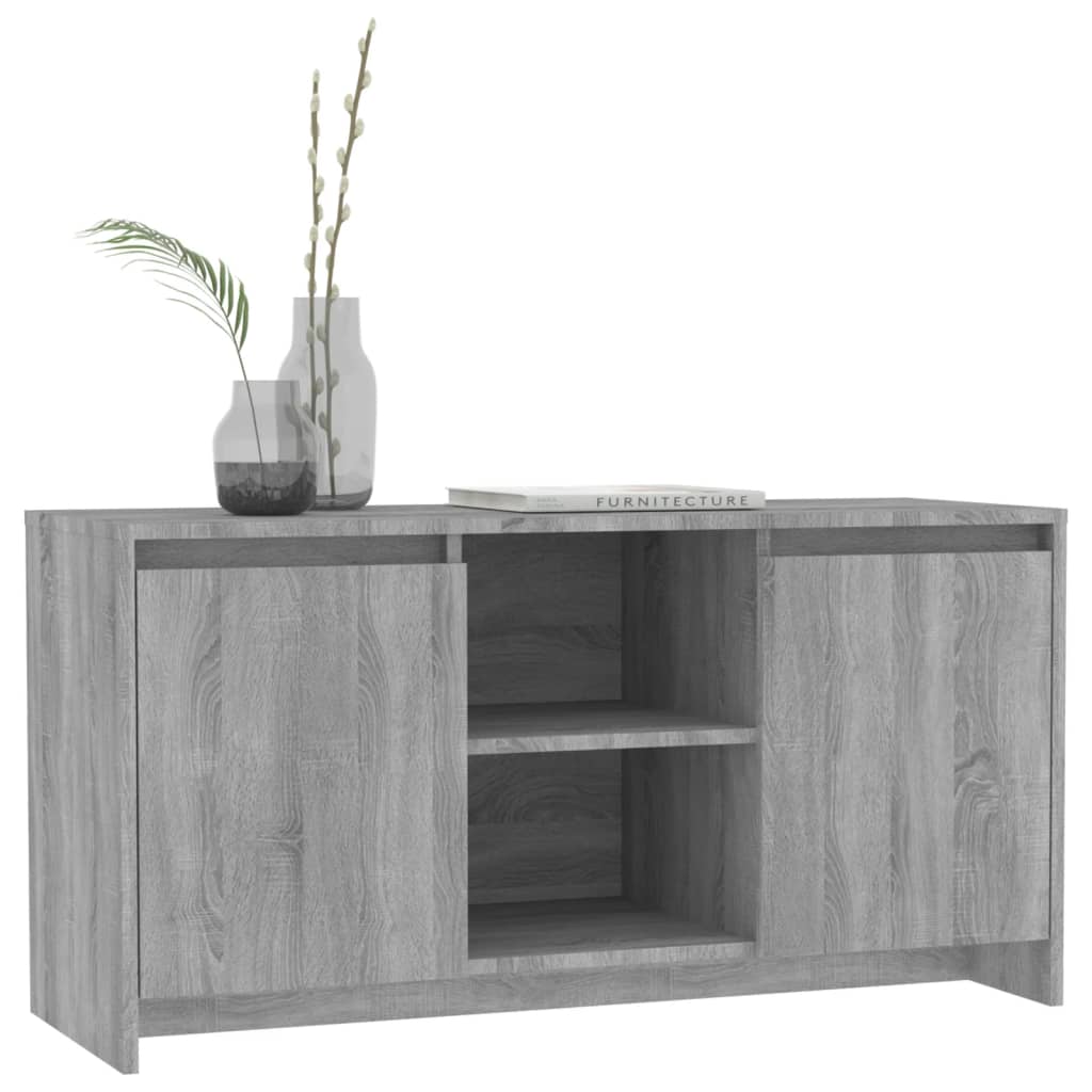 TV ormarić siva boja hrasta 102x37,5x52,5 cm konstruirano drvo