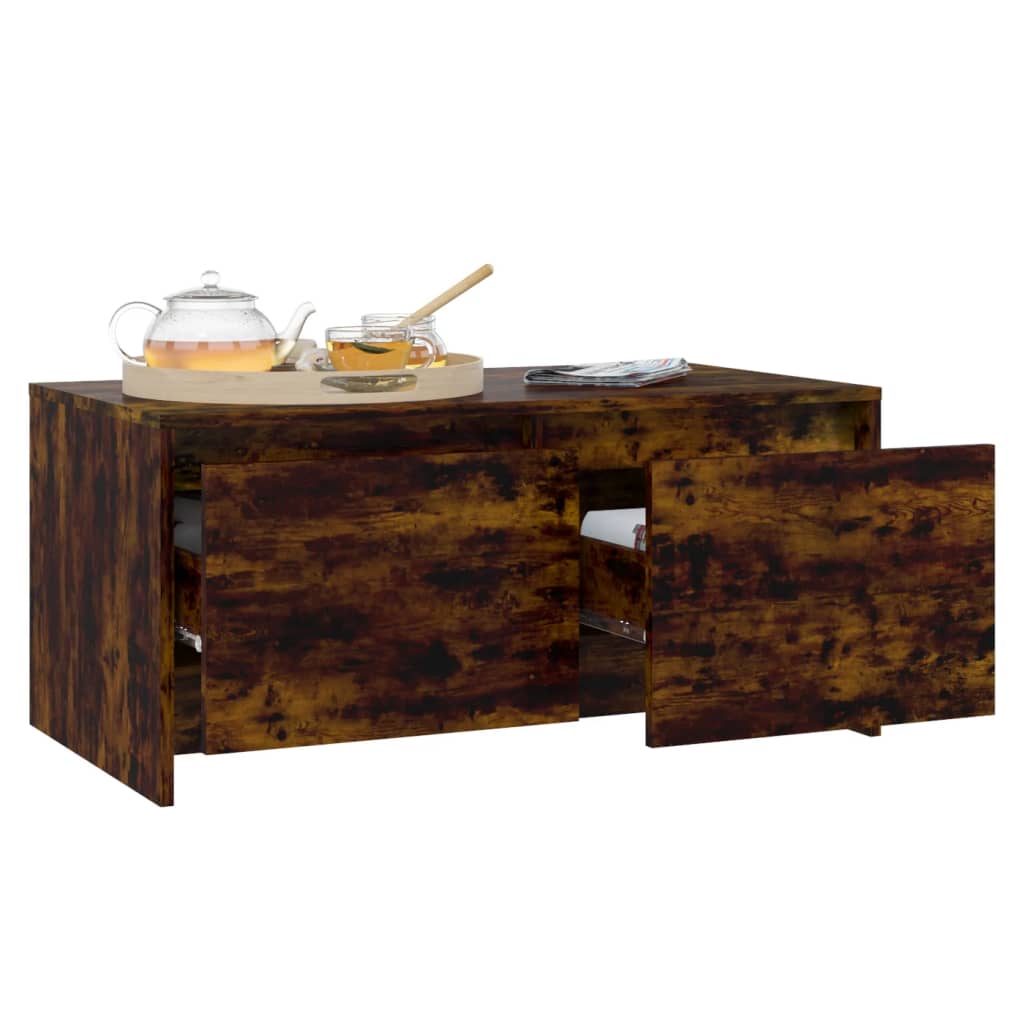 Stolić za kavu boja hrasta 90 x 50 x 41,5 cm konstruirano drvo