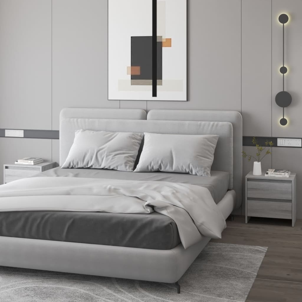 Noćni ormarići 2 kom boja hrasta sonome 45x34,5x44,5 cm drveni