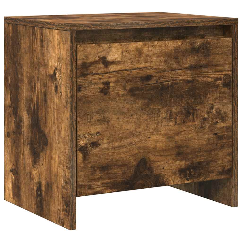Noćni ormarići 2 kom dimljena boja hrasta 45x34x44,5 cm drveni