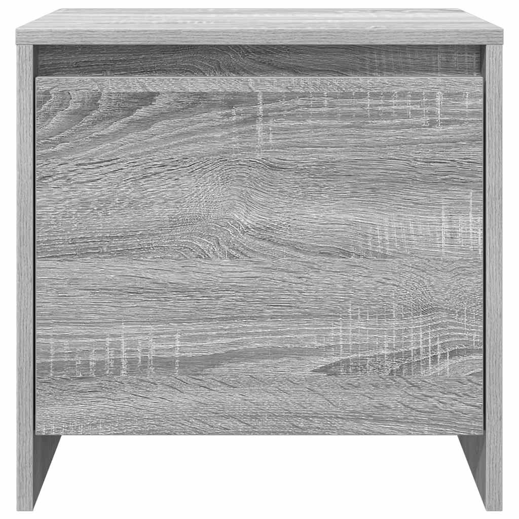 Noćni ormarić siva boja hrasta 45x34x44,5 cm konstruirano drvo