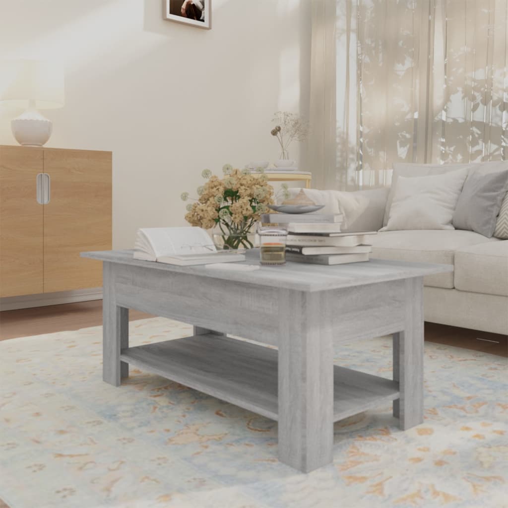 Stolić za kavu boja hrasta 102x55x42 cm konstruirano drvo