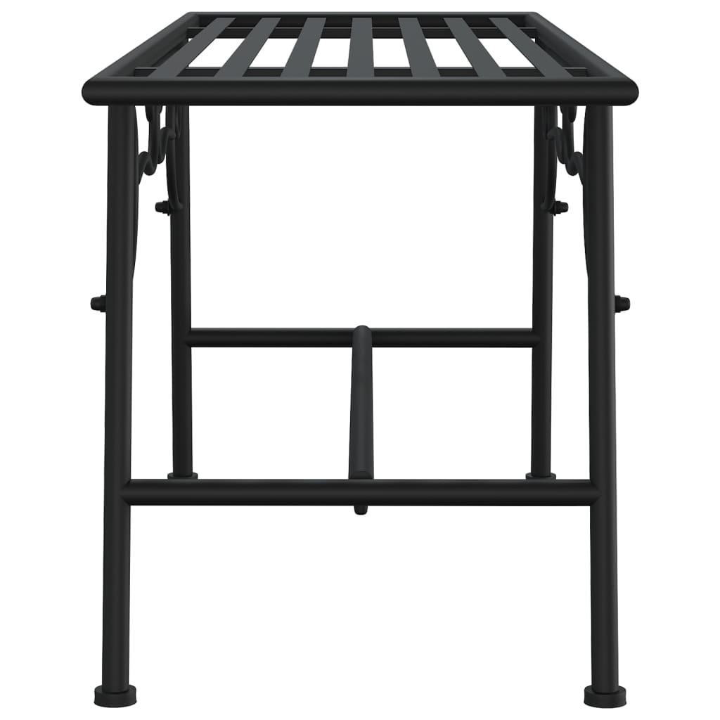 Klupa oko stabla 110 cm crna čelična