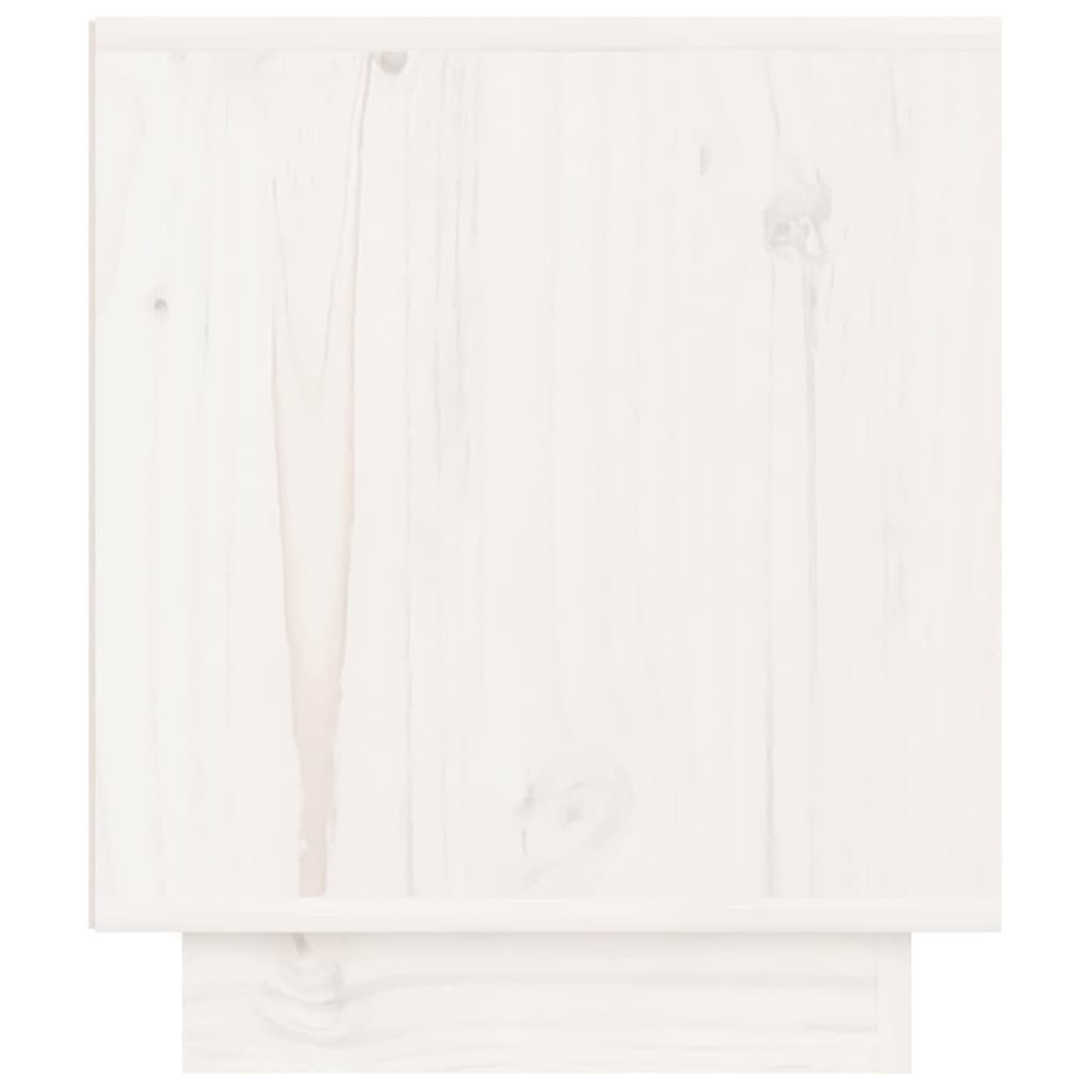 Noćni ormarići 2 kom bijeli 40 x 34 x 40 cm od masivne borovine