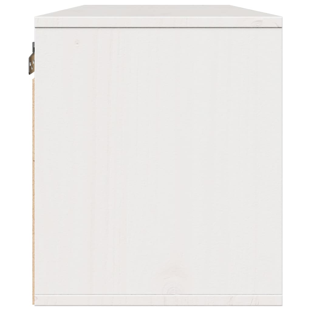 Zidni ormarići 2 kom bijeli 45 x 30 x 35 cm od masivne borovine