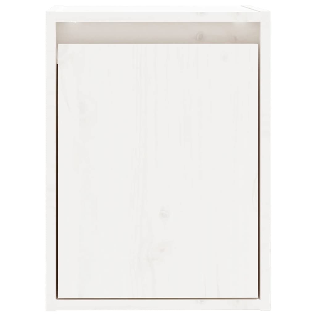 Zidni ormarići 2 kom bijeli 30 x 30 x 40 cm od masivne borovine