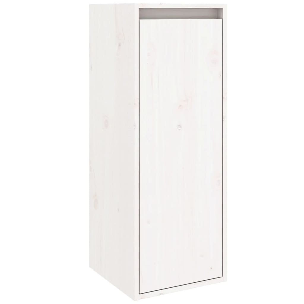 Zidni ormarić bijeli 30 x 30 x 80 cm od masivne borovine