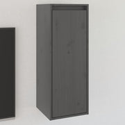 Zidni ormarić sivi 30 x 30 x 80 cm od masivne borovine