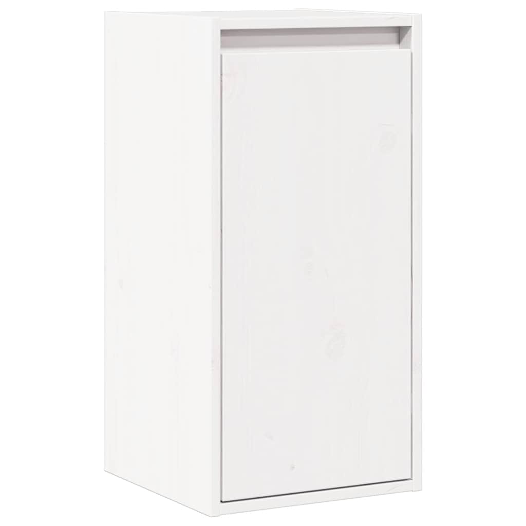 Zidni ormarić bijeli 30 x 30 x 100 cm od masivne borovine