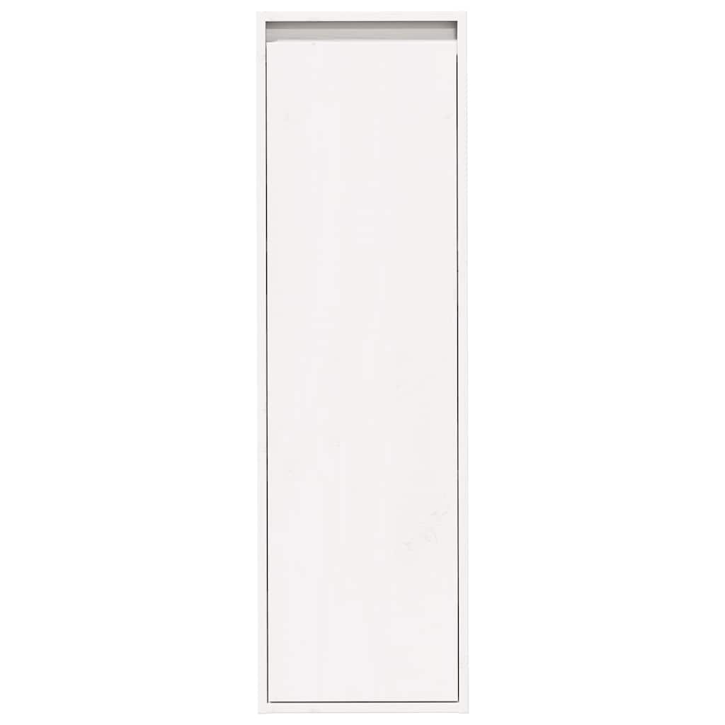 Zidni ormarići 2 kom bijeli 30x30x100 cm od masivne borovine
