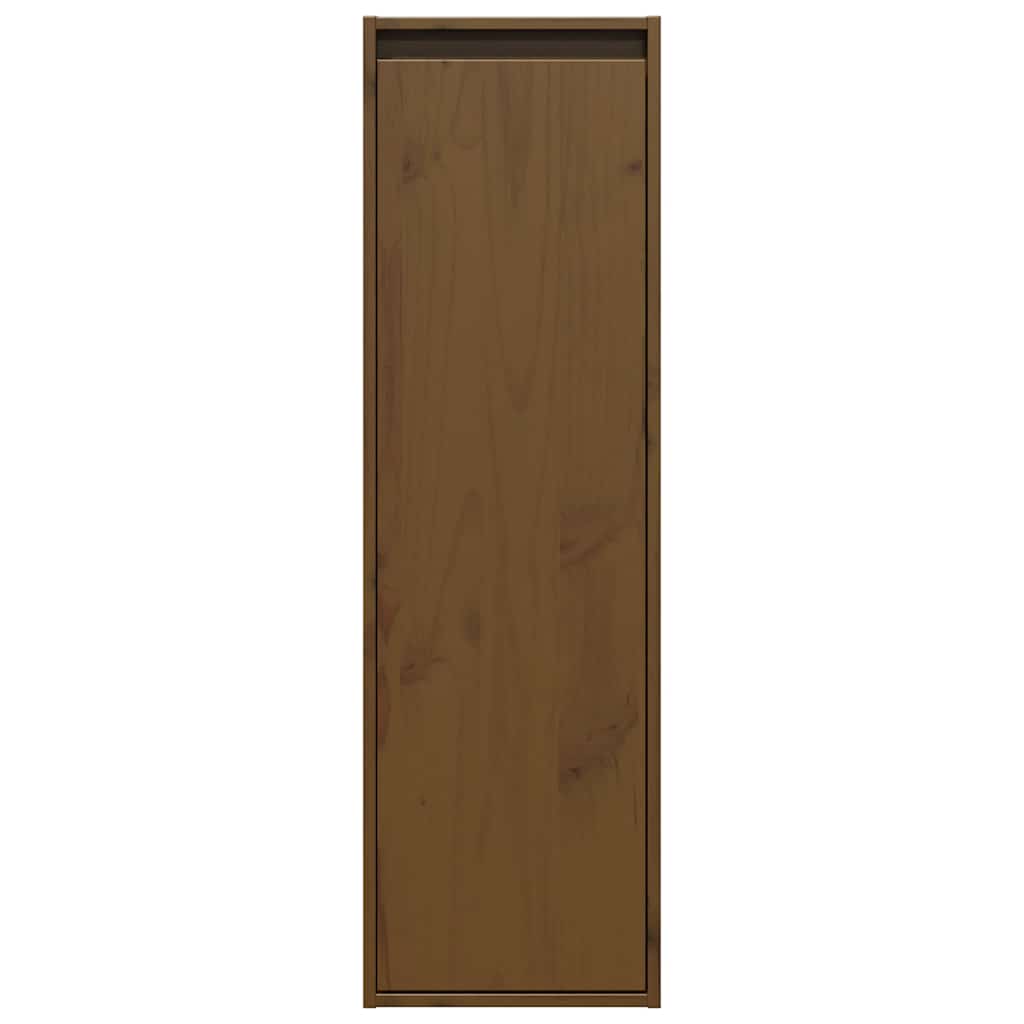 Zidni ormarići 2 kom boja meda 30x30x100 cm od masivne borovine