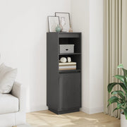 Visoka komoda siva 37 x 34 x 110 cm od masivne borovine