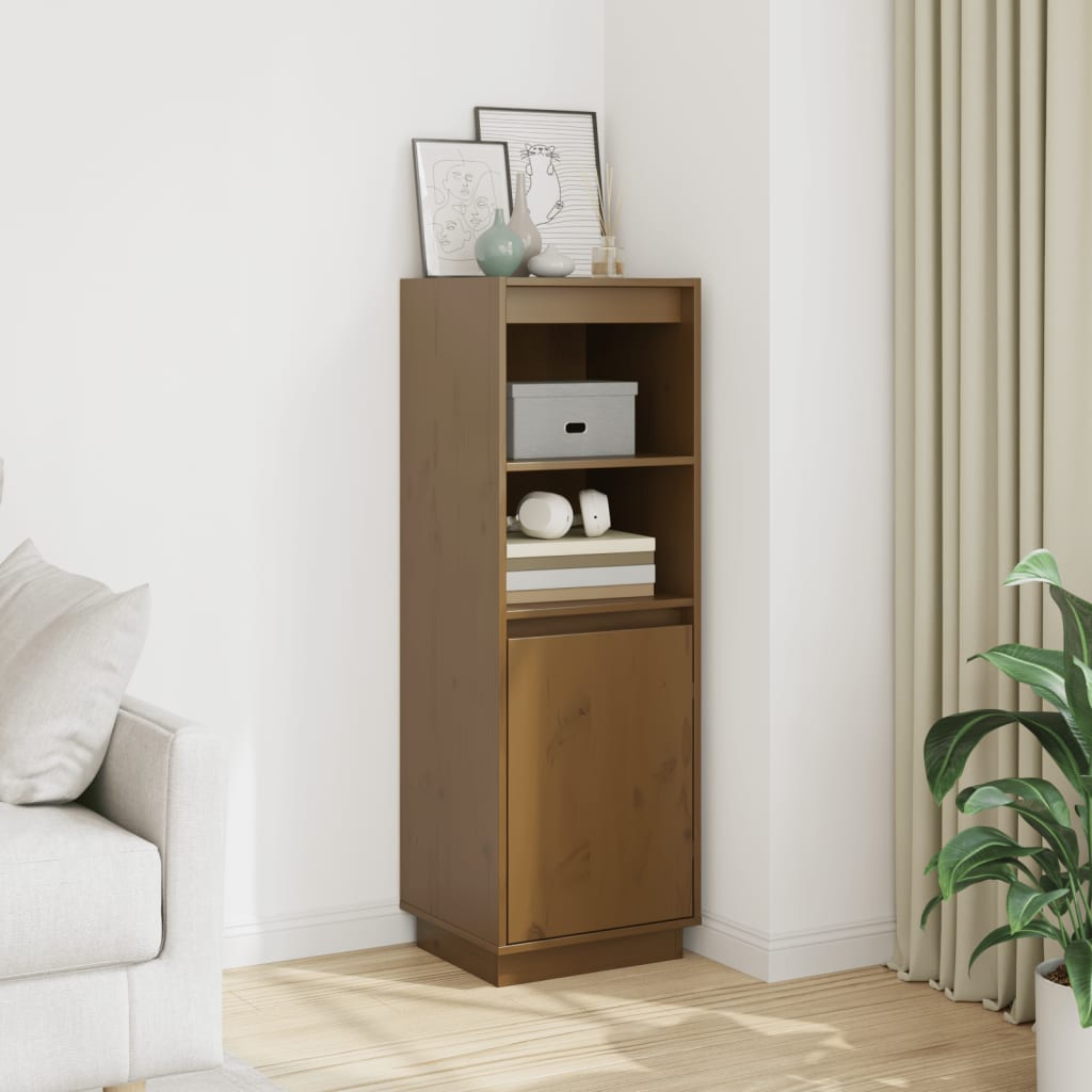 Visoka komoda boja meda 37 x 34 x 110 cm od masivne borovine