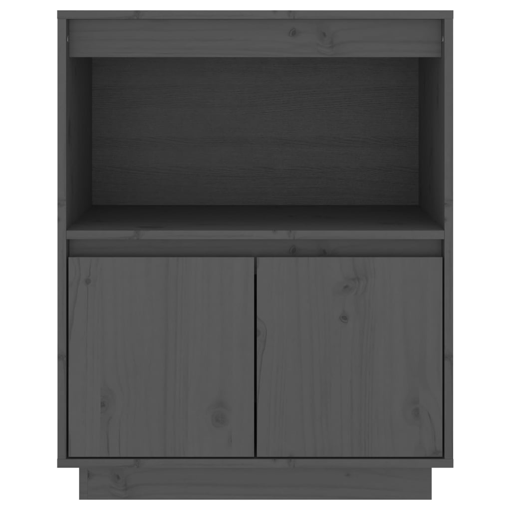 Komoda siva 60 x 34 x 75 cm od masivne borovine