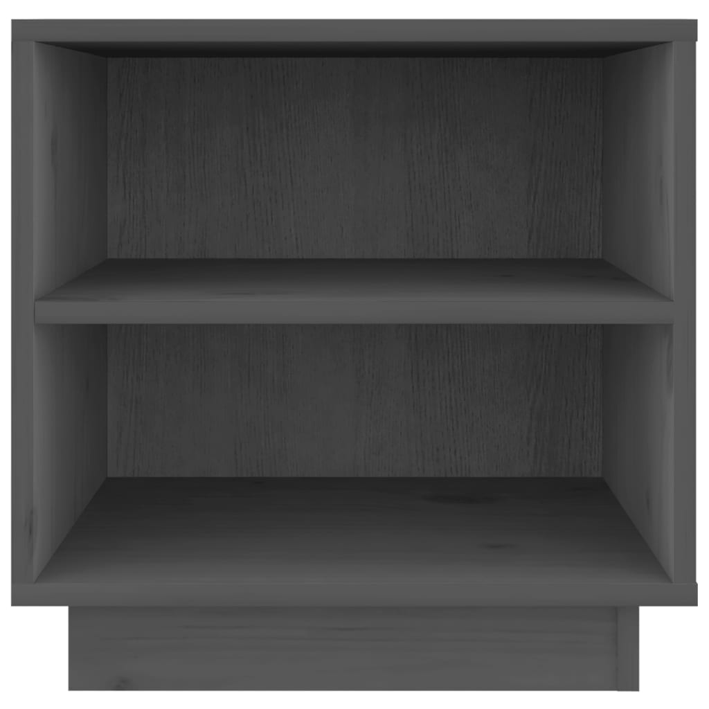 Noćni ormarići 2 kom sivi 40 x 34 x 40 cm od masivne borovine