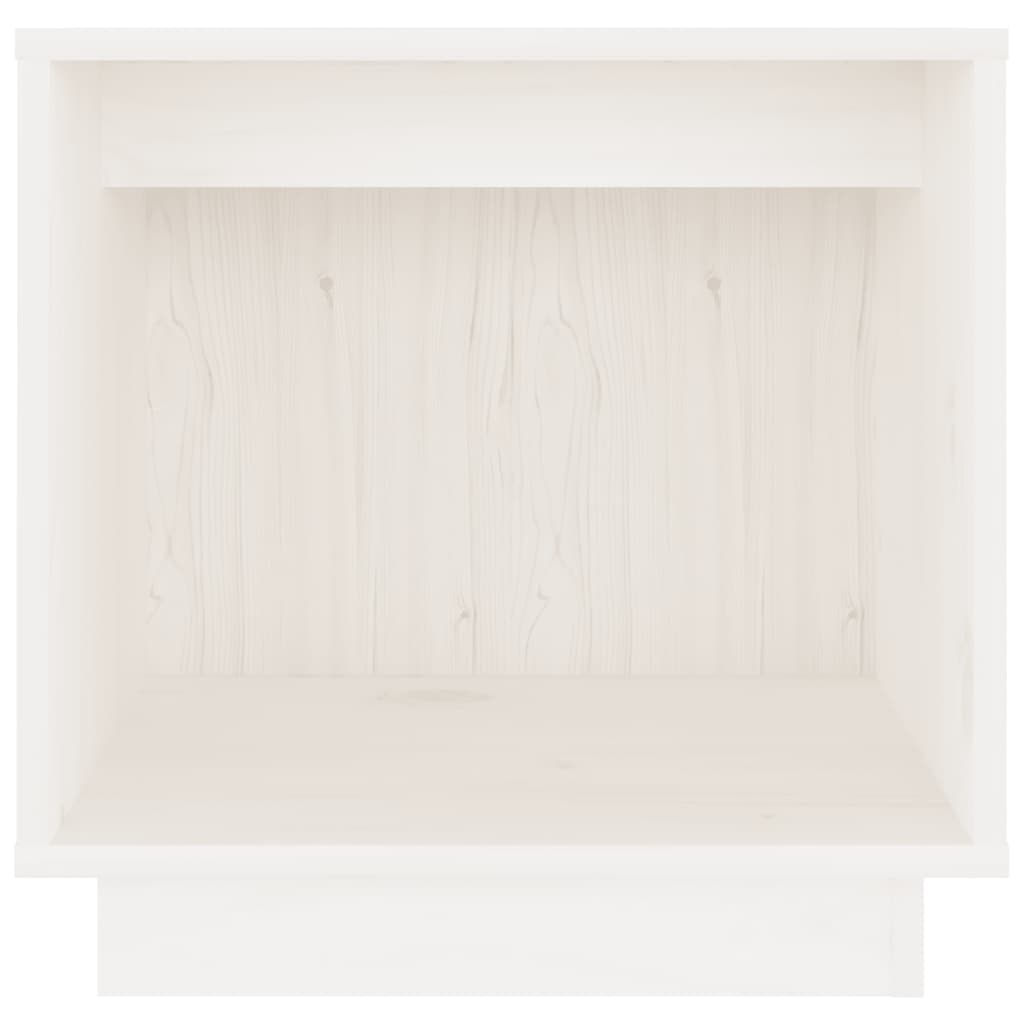 Noćni ormarići 2 kom bijeli 40 x 30 x 40 cm od masivne borovine