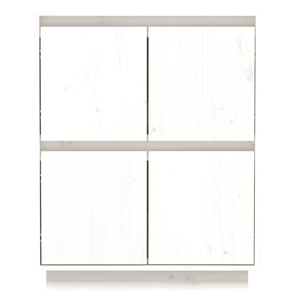 Komoda bijela 60 x 34 x 75 cm od masivne borovine