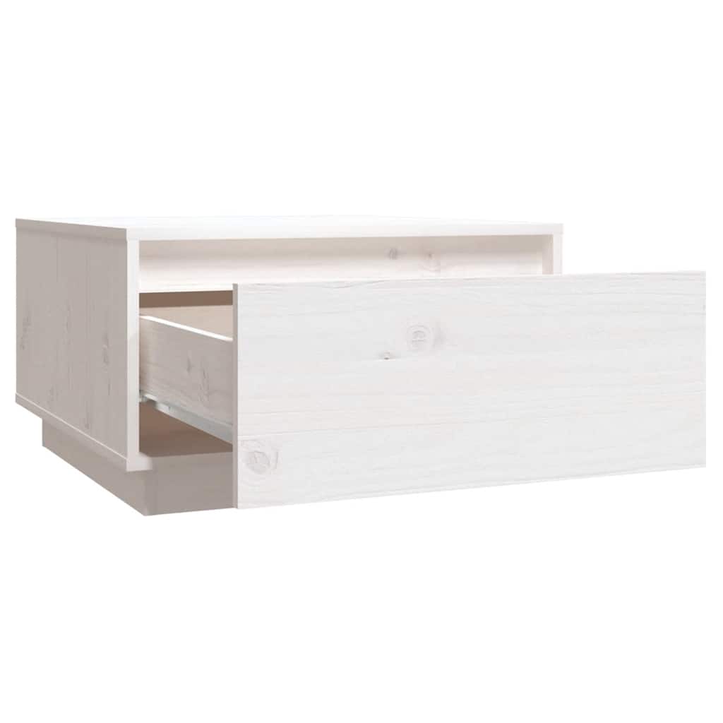 Stolić za kavu bijeli 55 x 56 x 32 cm od masivne borovine