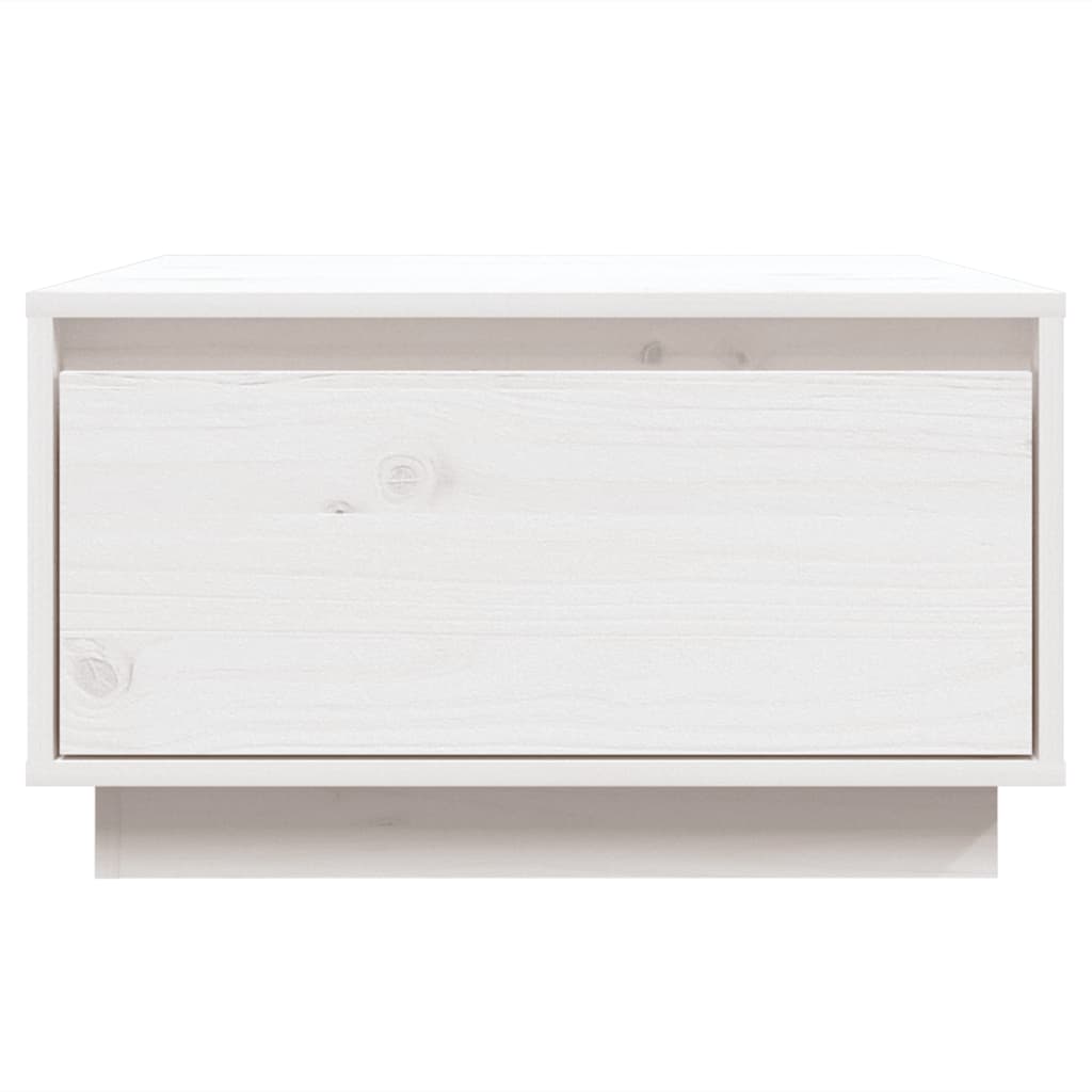 Stolić za kavu bijeli 55 x 56 x 32 cm od masivne borovine