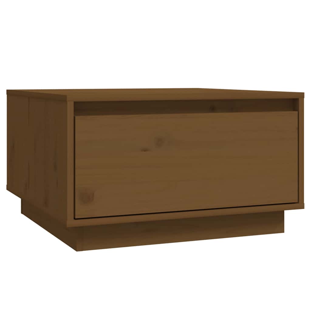 Stolić za kavu boja meda 55 x 56 x 32 cm od masivne borovine