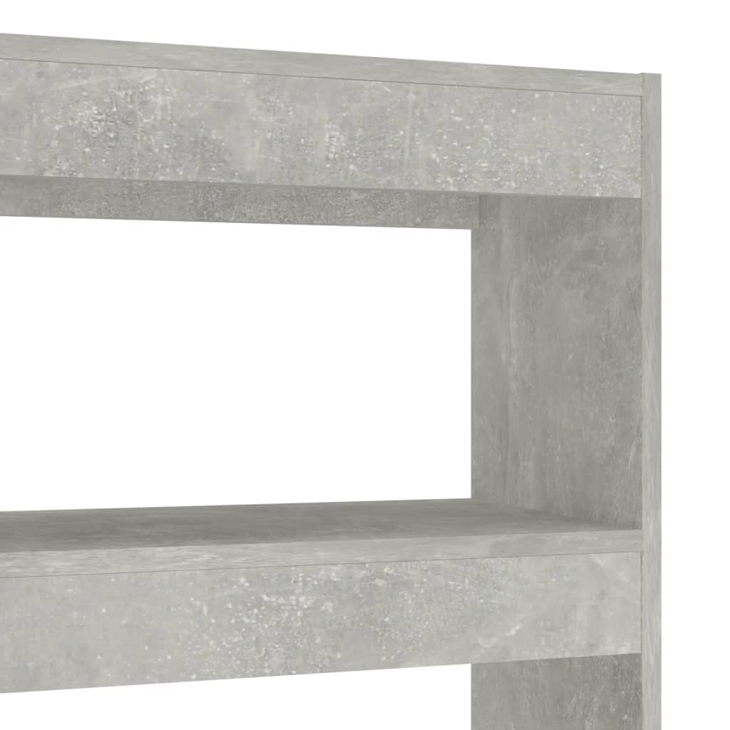 Ormarić za knjige / sobna pregrada boja betona 100x30x135 cm