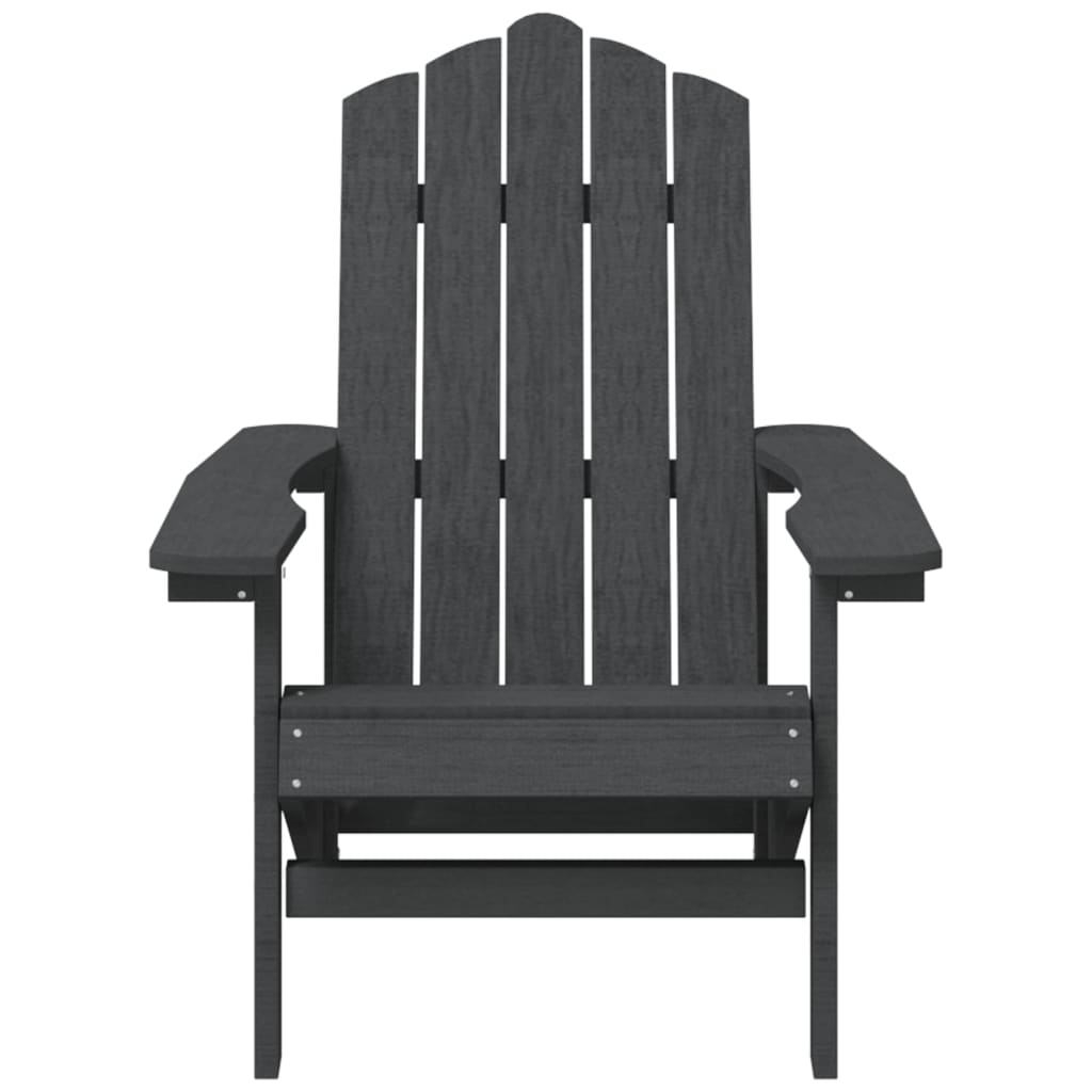 Vrtne stolice Adirondack 2 kom HDPE antracit