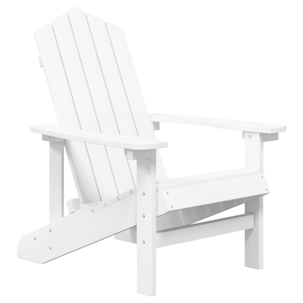 Vrtna stolica Adirondack sa stolom HDPE bijele