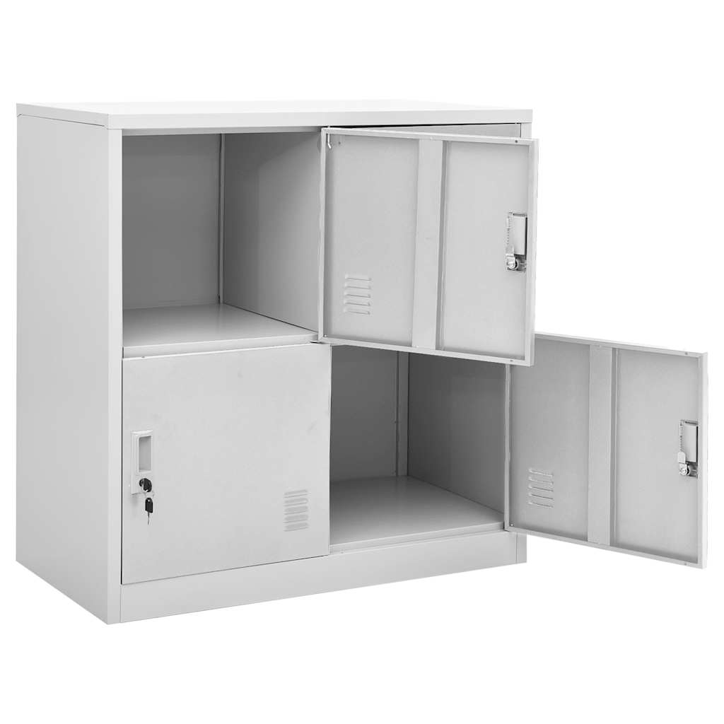 Ormarići s ključem 5 kom svjetlosivi 90 x 45 x 92,5 cm čelični