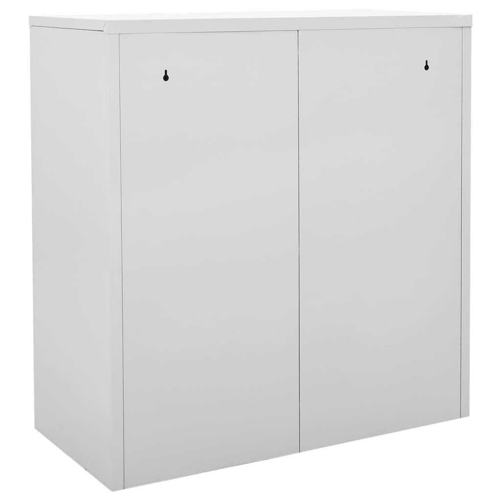 Ormarići s ključem 2 kom svjetlosivi 90 x 45 x 92,5 cm čelični
