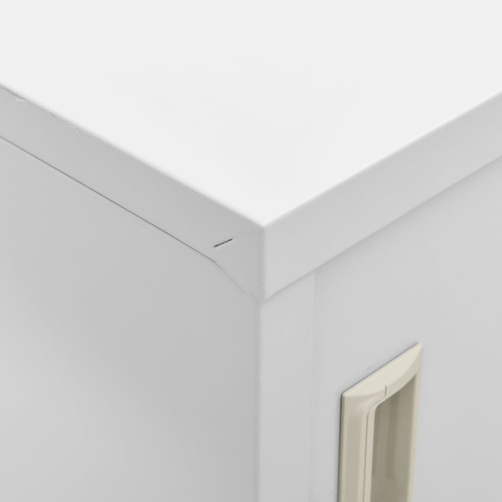 Ormarići s ključem 2 kom svjetlosivi 90 x 45 x 92,5 cm čelični