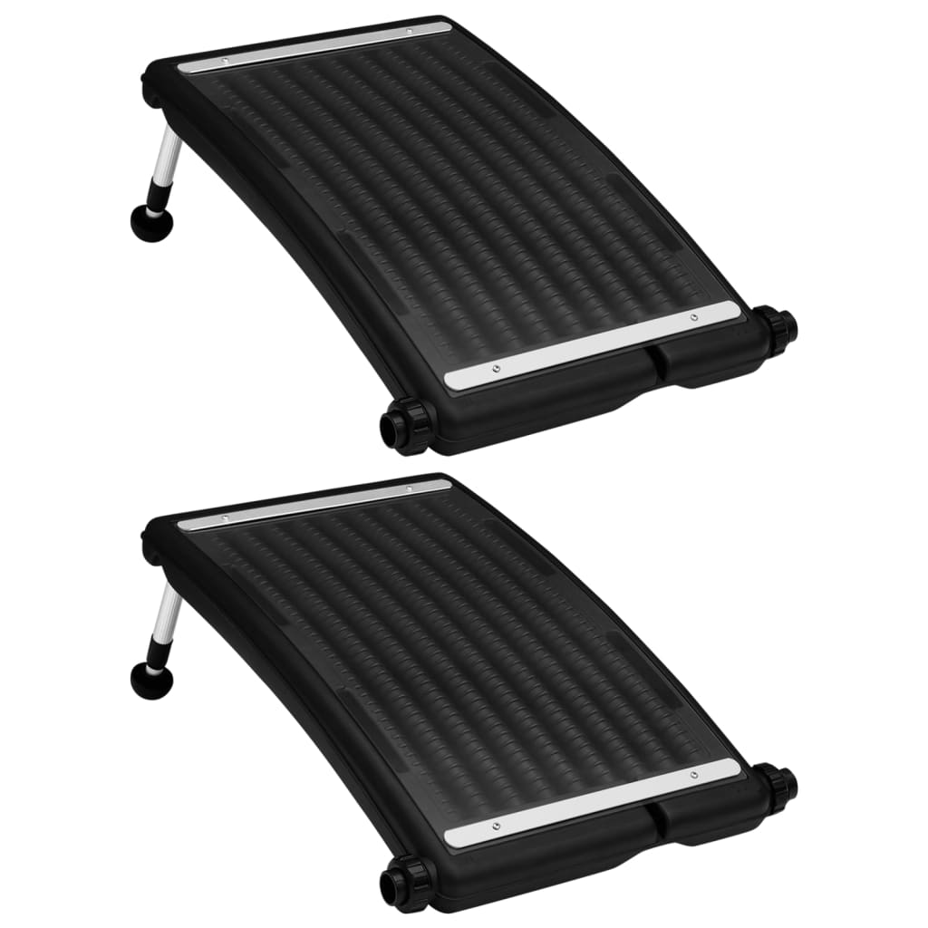 Zakrivljeni solarni paneli za grijanje bazena 2 kom 72,5x46 cm