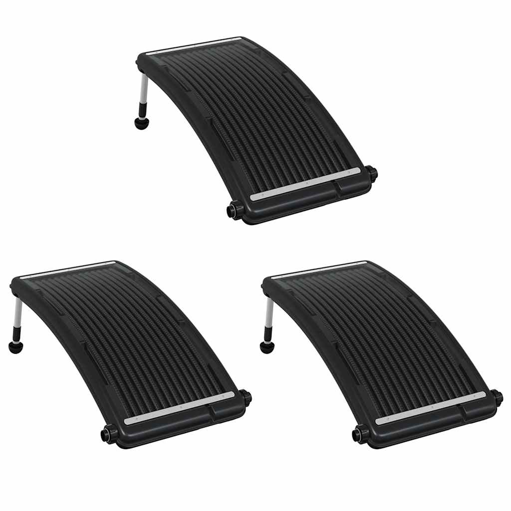 Zakrivljeni solarni paneli za grijanje bazena 3 kom 110 x 65 cm