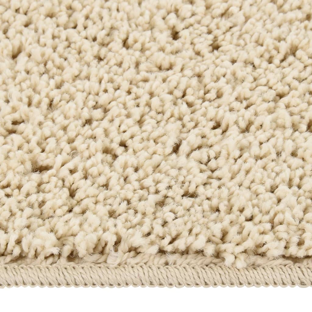 Čupavi tepih krem 80 x 150 cm protuklizni