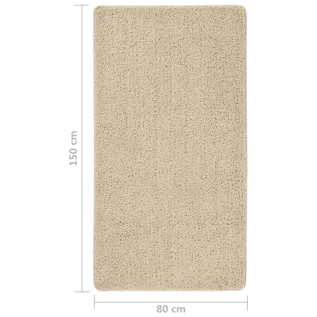 Čupavi tepih krem 80 x 150 cm protuklizni