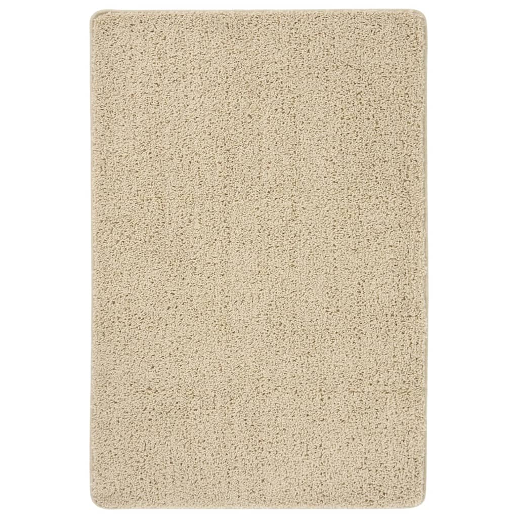 Čupavi tepih krem 140 x 200 cm protuklizni