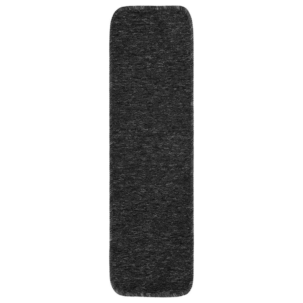 Protuklizni otirači za stepenice 15 kom 75 x 20 cm antracit