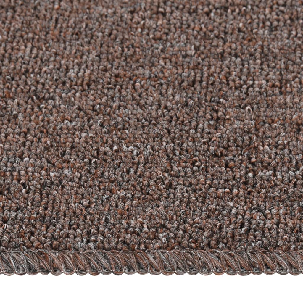 Protuklizni otirači za stepenice 15 kom 75 x 20 cm smeđi