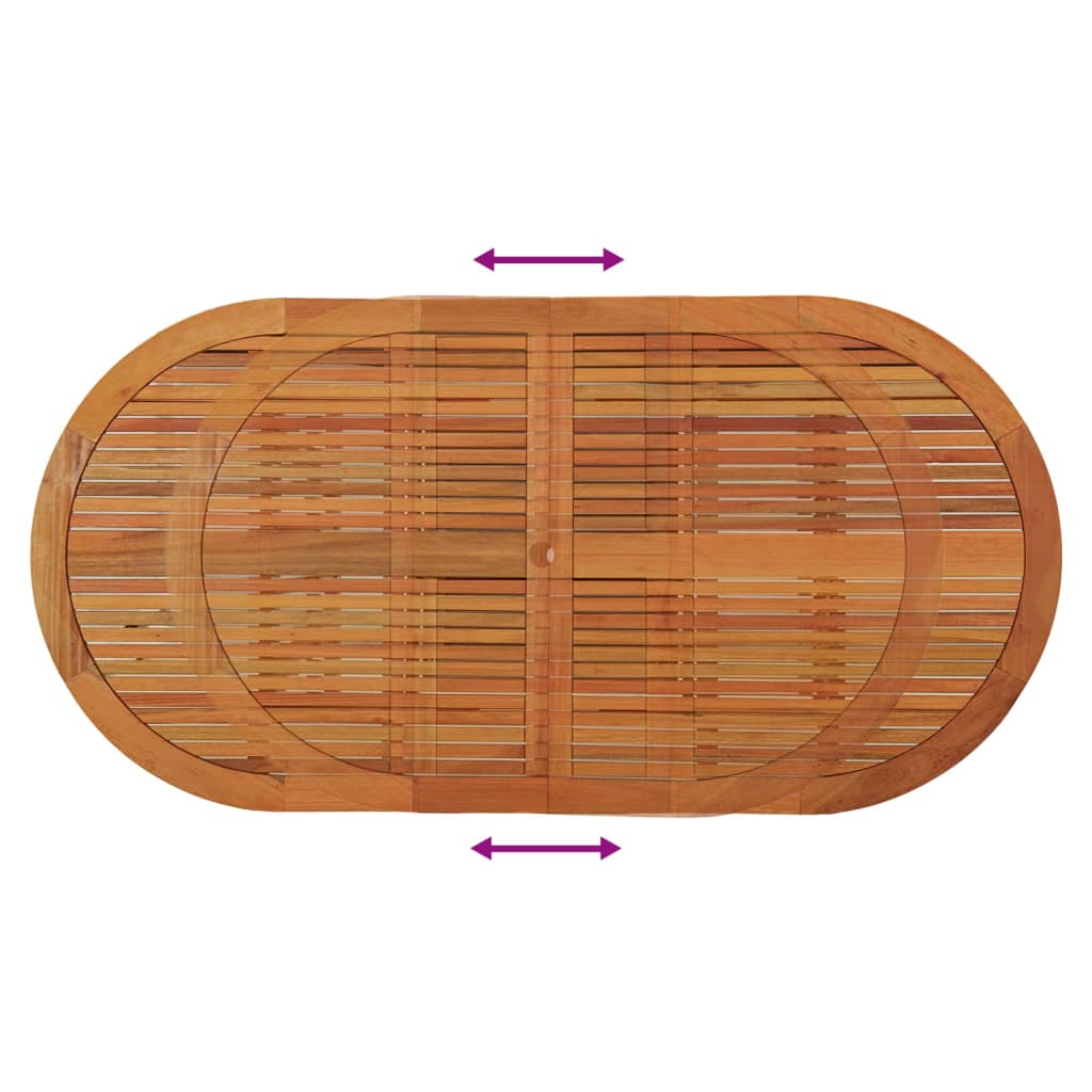 Vrtni stol 200 x 100 x 75 cm od masivnog drva eukaliptusa